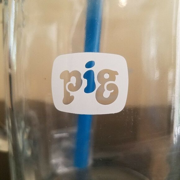 Glass Mason Jars Mug Pig Logo Set of 2 - Picture 9 of 12